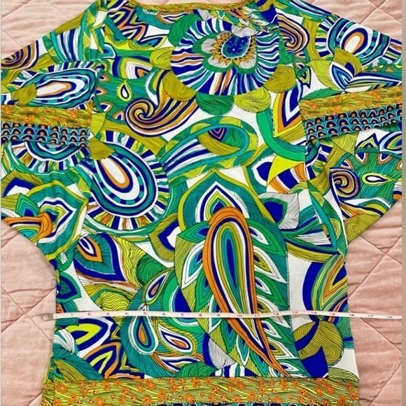 👙👗Trina Turk Tropical Flowers Swim Jersey Swimsuit Cover Up Tunic/Dress👙👗 - Picture 7 of 8